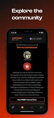 VietDoge crypto community app screenshot